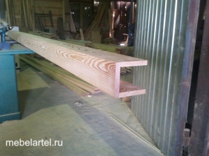 Балка деревянная, из лиственницы