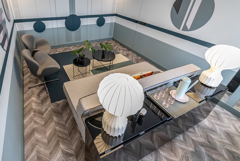 Замковое пробковое покрытие CorkStyle Chevron Silver (Шеврон Сильвер)
