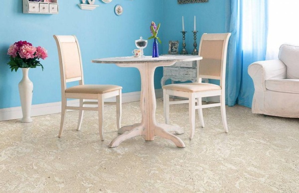 Клеевое пробковое покрытие CorkStyle Madeira White HС (Мадеира Вайт HС)