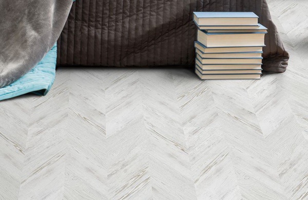 Замковое пробковое покрытие CorkStyle Chevron White (Шеврон Вайт)
